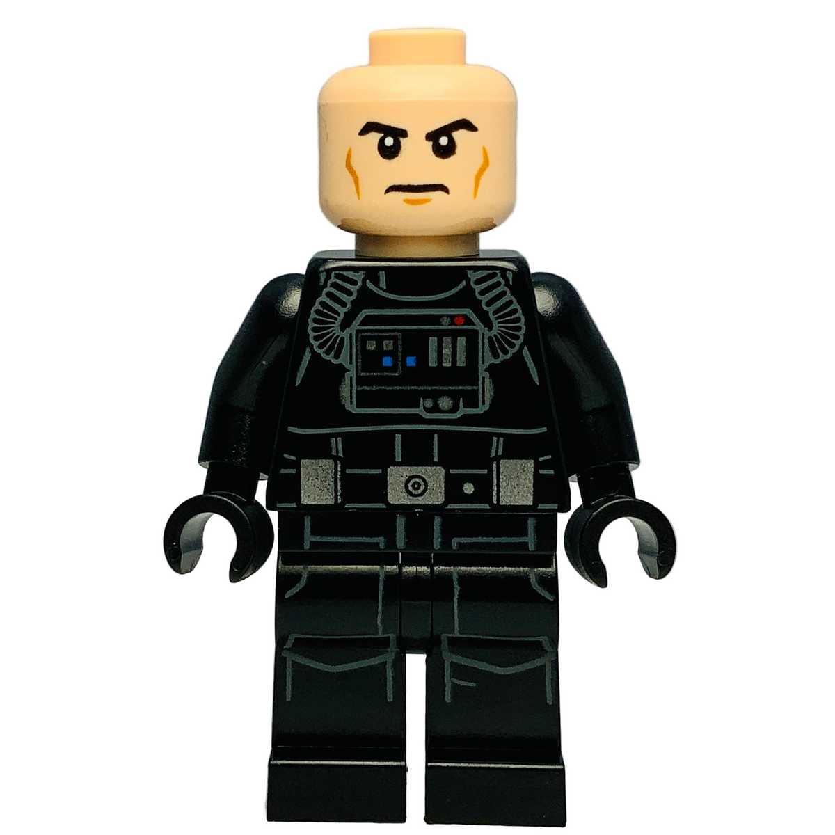 Imperial TIE Fighter Pilot - Light Nougat Head, Frown, sw1138 - LEGO® Star Wars Minifigure