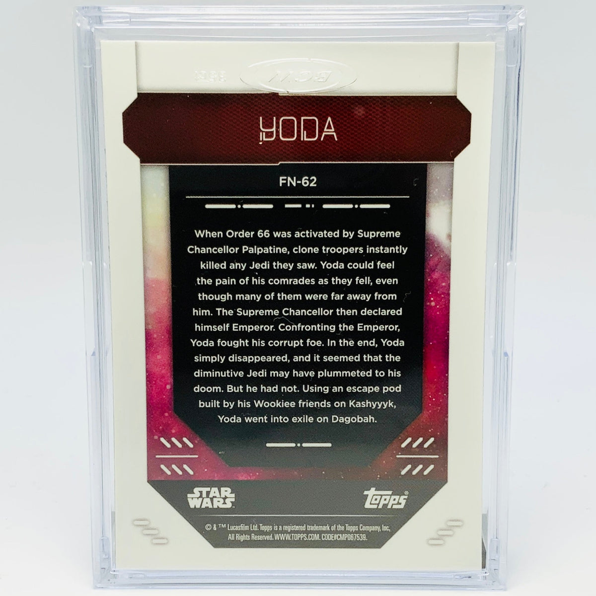 Yoda with Trading Card & Collector’s Case