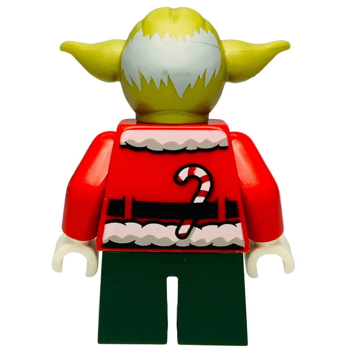 Yoda - Olive Green, Red Santa Jacket, Dark Green Short Legs, sw1071 - LEGO® Star Wars Minifigure