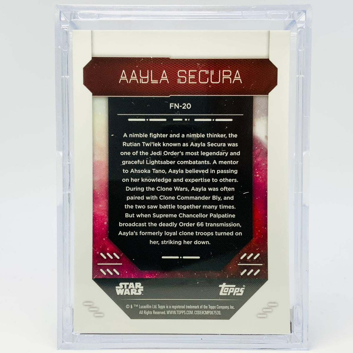 Aayla Secura with Trading Card & Collector’s Case