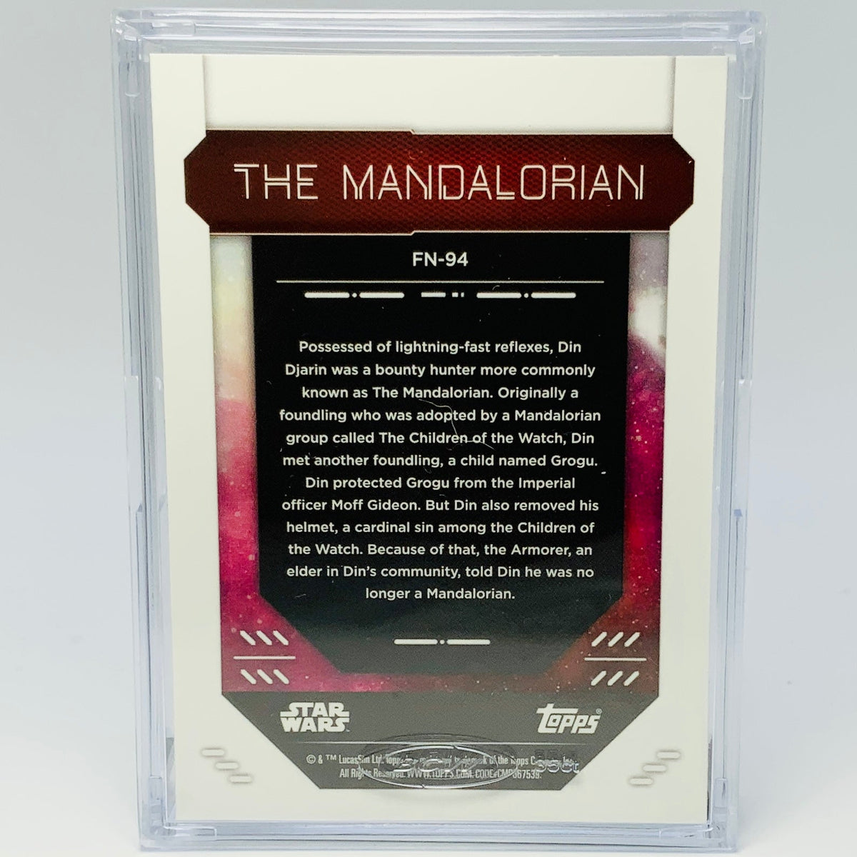 The Mandalorian with Trading Card & Collector’s Case