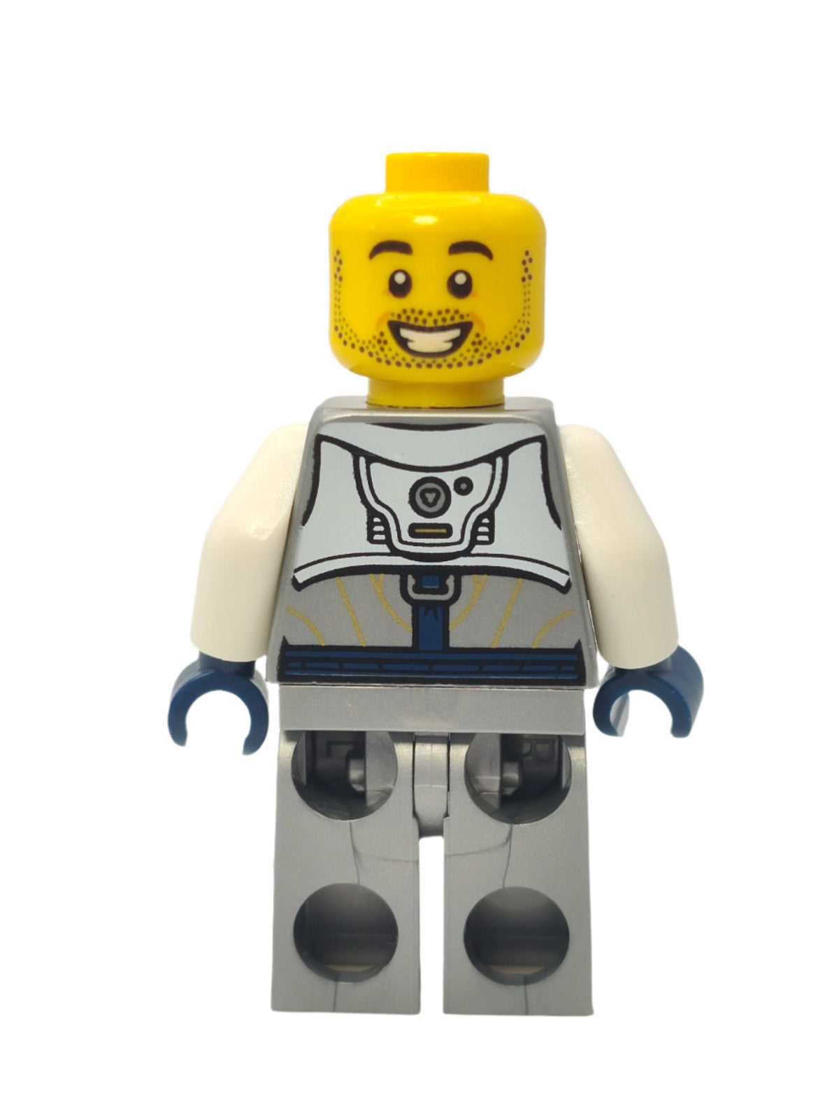 Astronaut - Flat Silver Spacesuit with White Panel with Classic Space Logo, twn400