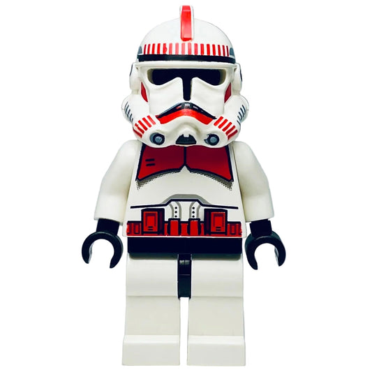MISPRINT Clone Shock Trooper, Coruscant Guard (Phase 2) - Black Head , sw0091, LEGO® Star Wars Minifigure