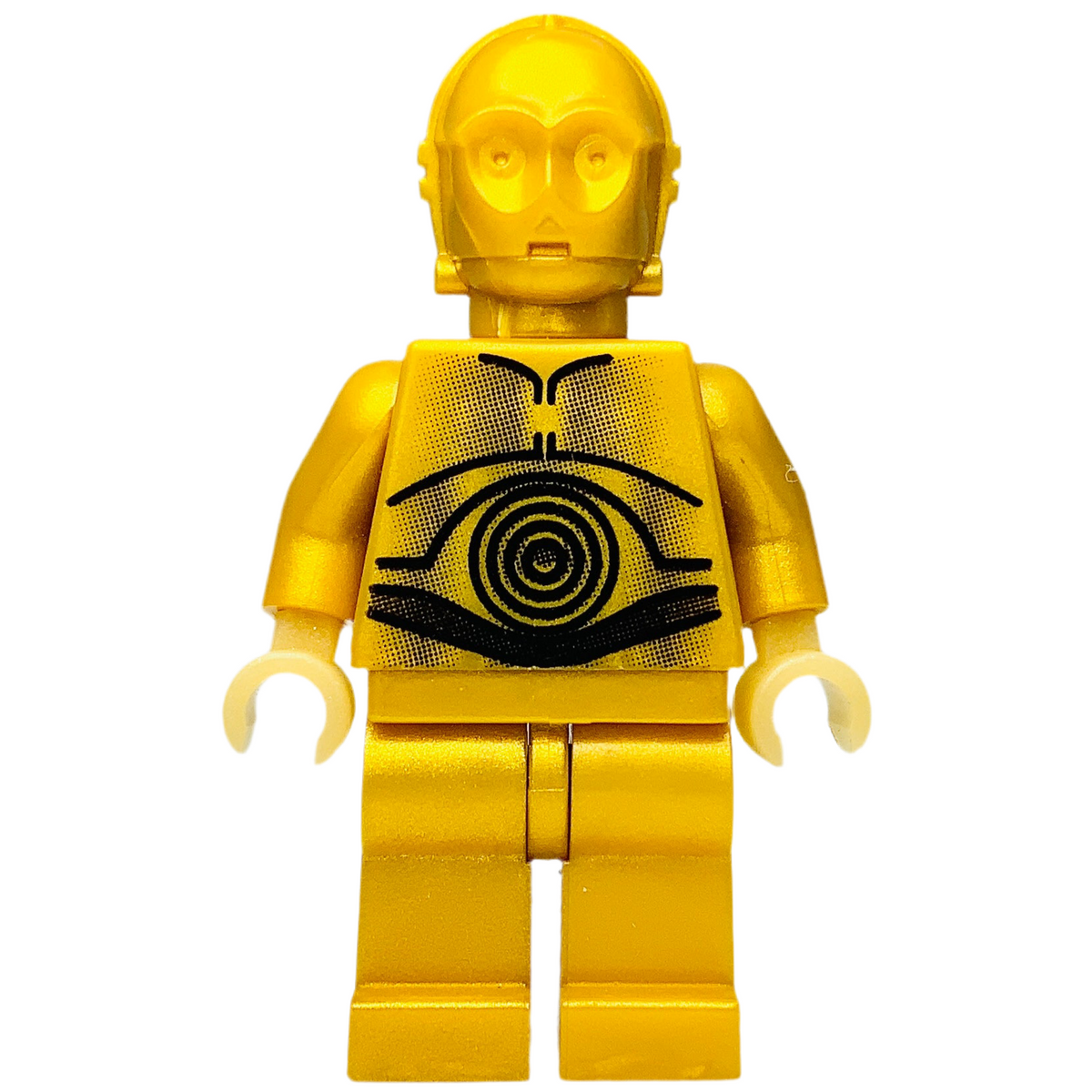 C-3PO, Pearl Gold with Pearl Light Gold Hands, sw0161, LEGO® Star Wars Minifigure