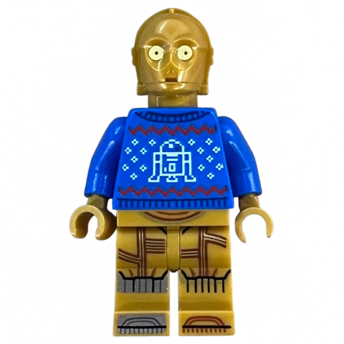 C-3PO Holiday Sweater, sw1238, LEGO® Star Wars Minifigure