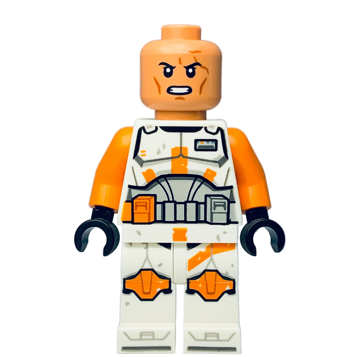 Commander Cody, 212th Attack Battalion (Phase 2) - White Arms, Dirt Stains, Nougat Head, Helmet with Holes, sw1233