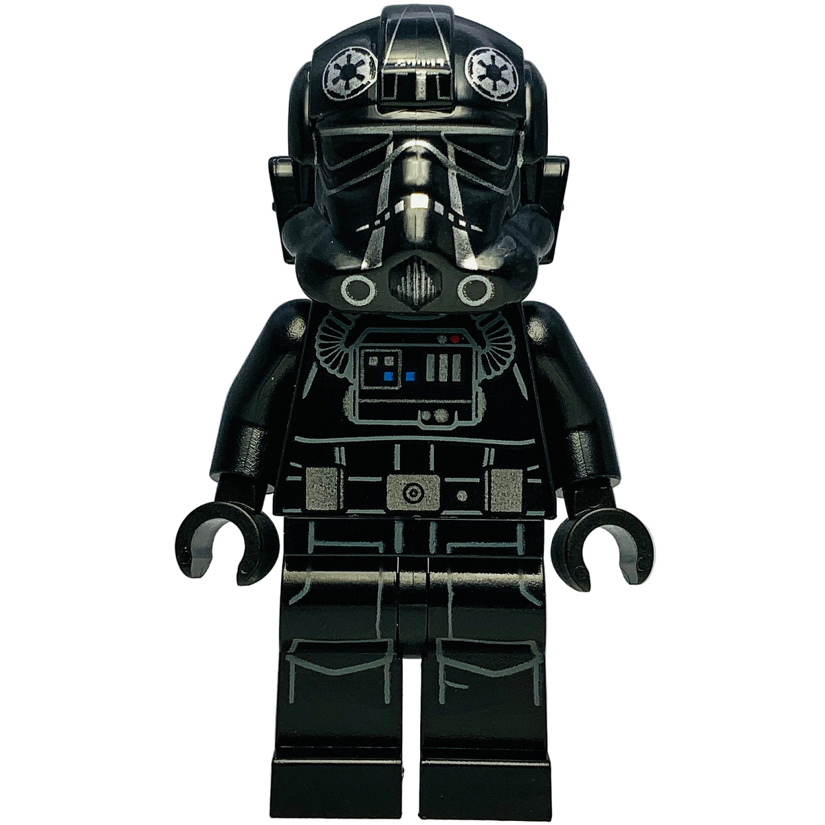 Imperial TIE Fighter Pilot - Light Nougat Head, Frown, sw1138 - LEGO® Star Wars Minifigure