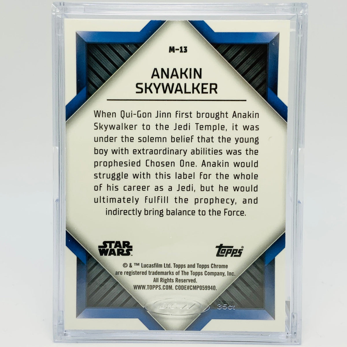 Anakin Skywalker with Trading Card & Collector’s Case