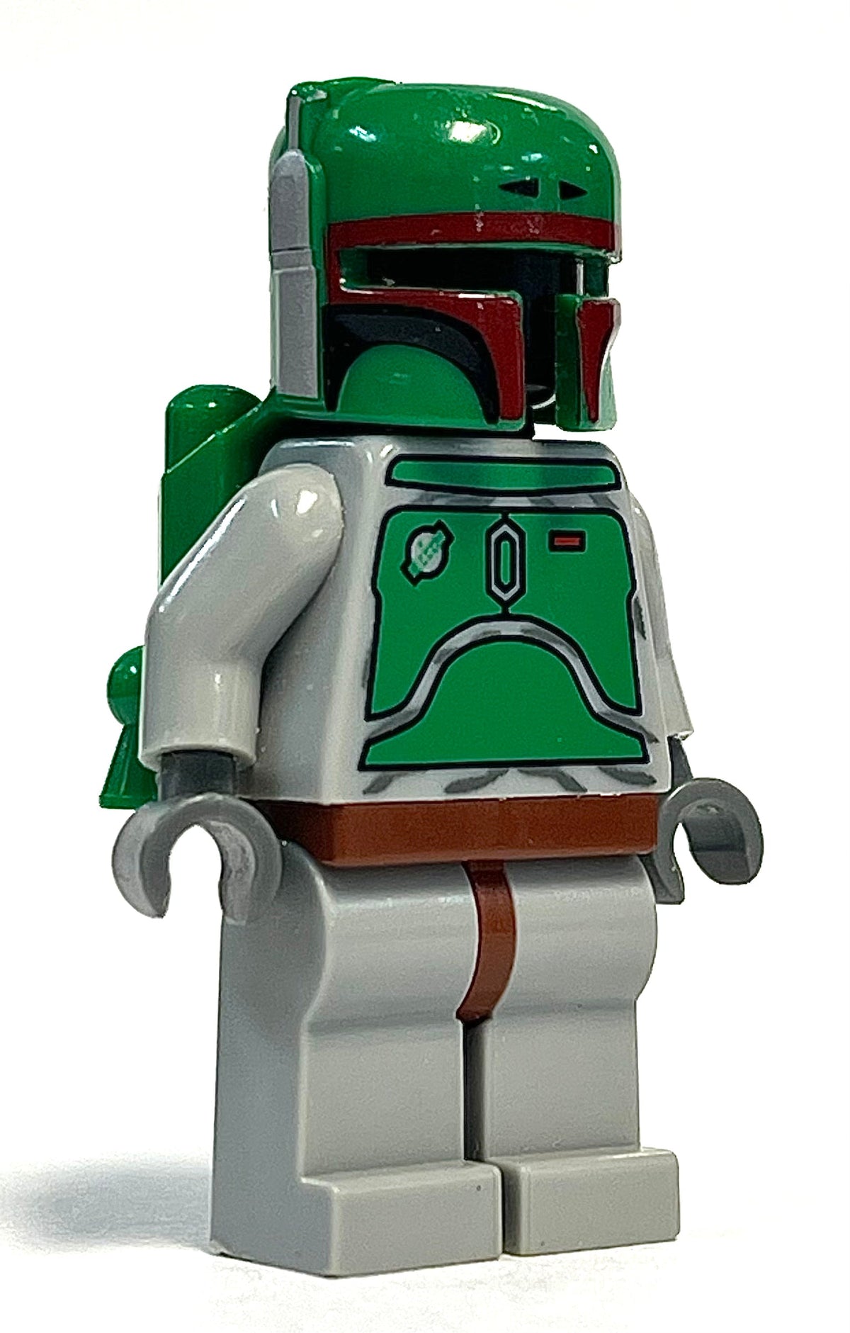 Boba Fett - Magnet Set - Bluish Grays - Dark Red Helmet Highlights, sw0002b, LEGO® Star Wars Minifigure