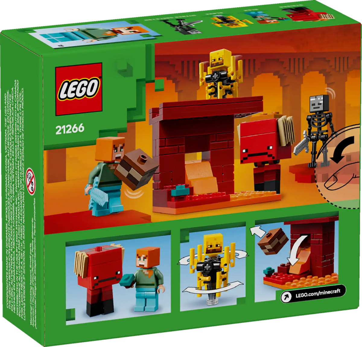 LEGO Minecraft The Nether Lava Battle (21266)