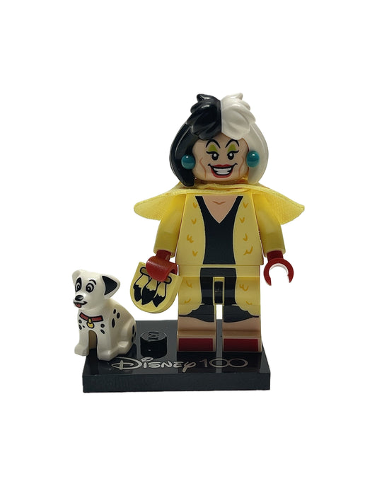 Cruella de Vil & Dalmatian Puppy, Disney 100, coldis100-13, LEGO® Disney Minifigure