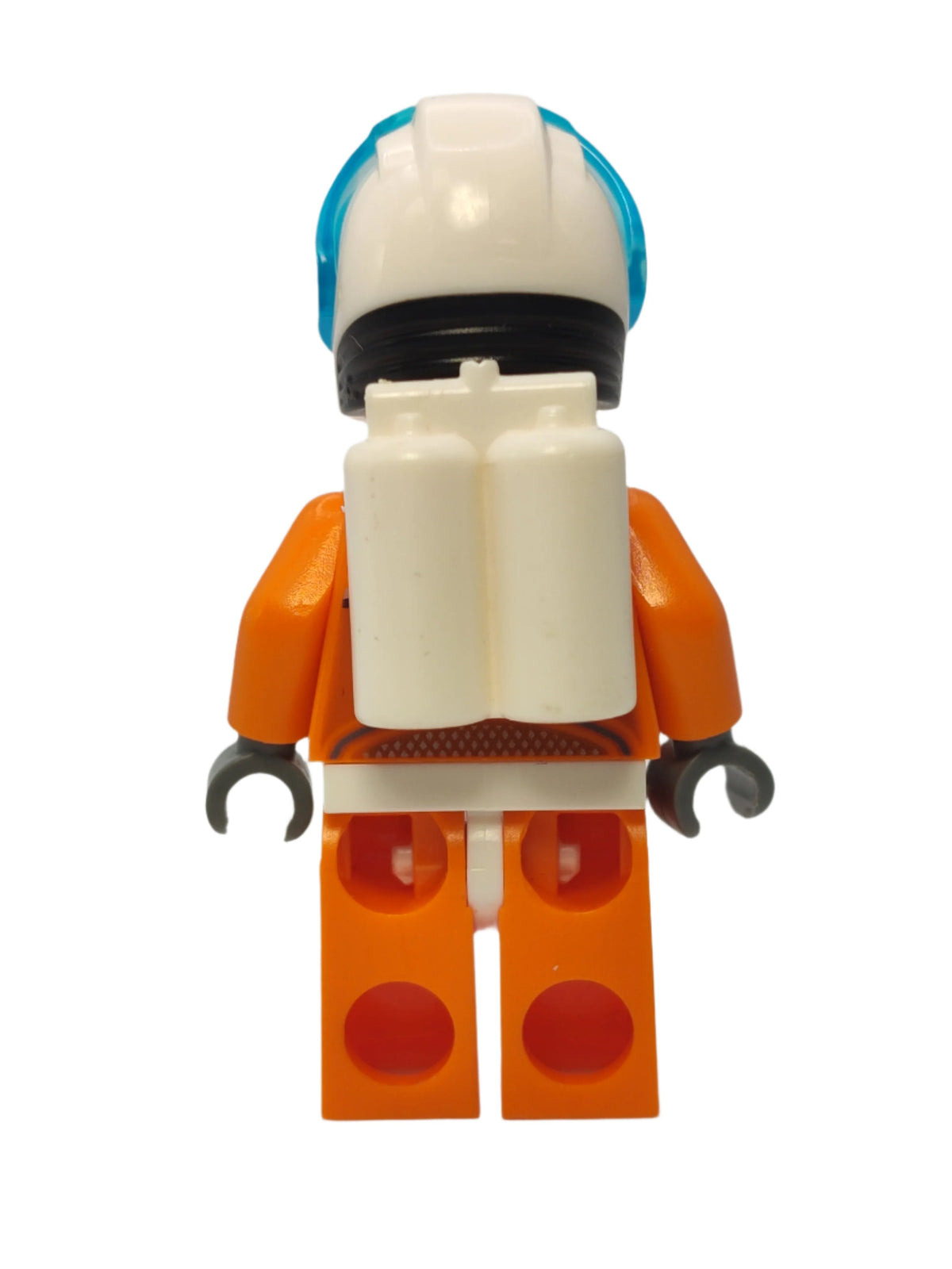 Astronaut - Orange Spacesuit with Dark Bluish Gray Lines and Freckles, cty1008