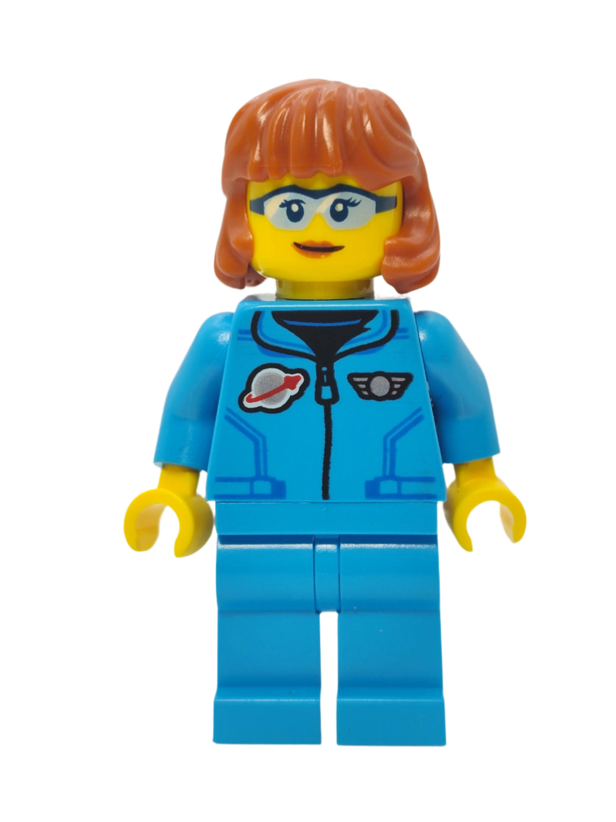 Lunar Research Astronaut - Dark Azure Jumpsuit with Dark Orange Hair, cty1411