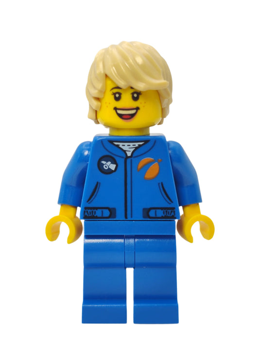 Astronaut - Blue Jumpsuit and Tan Hair Tousled with Side Part, cty1067