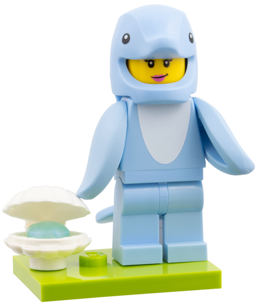 Dolphin Costume Fan, col28-9