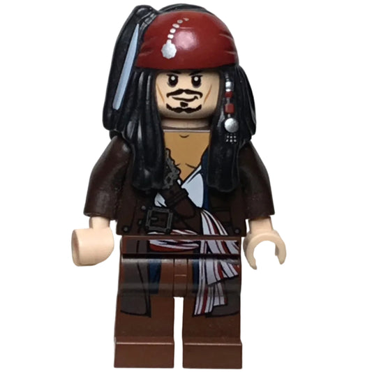 Captain Jack Sparrow, poc034 - LEGO® POTC Minifigure