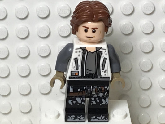 Han Solo, White Jacket, Black Legs with Dirt Stains, sw0915, LEGO® Star Wars Minifigure