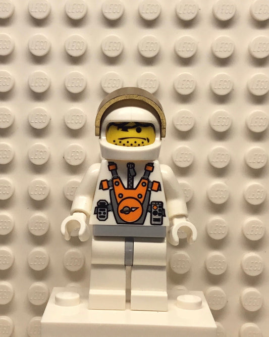 Mars Mission Astronaut with Orange Sunglasses on Forehead, Stubble, mm007