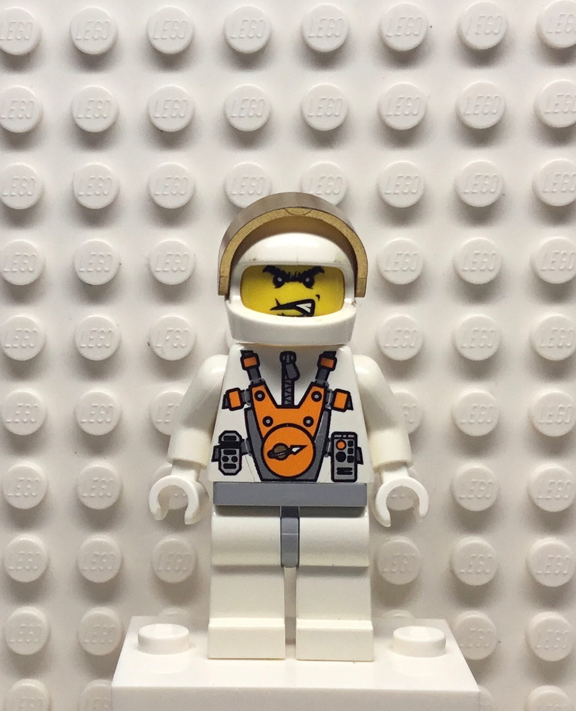 Mars Mission Astronaut with Angry Black Eyebrows and Messy Hair, mm009