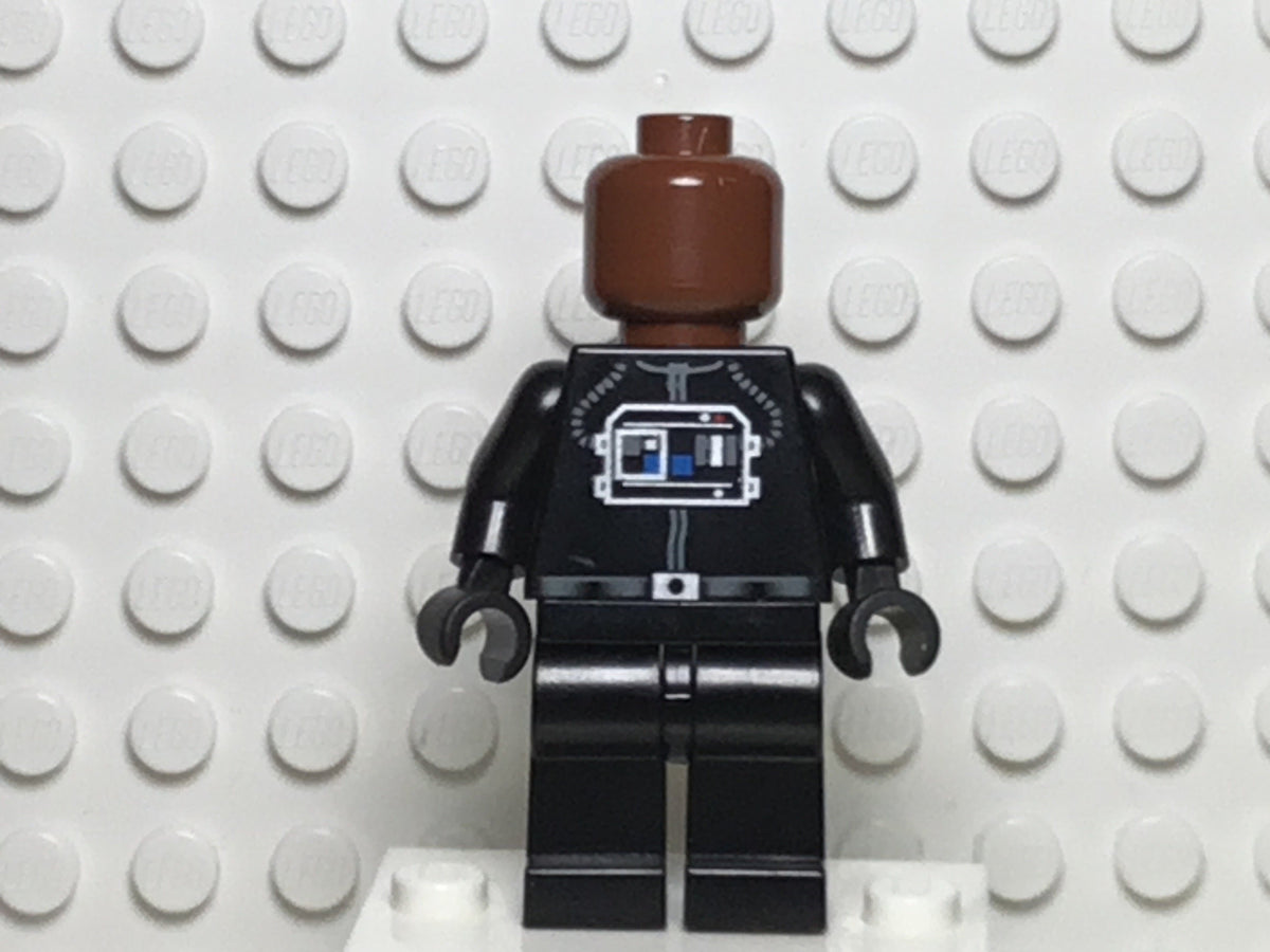 TIE Fighter Pilot, Reddish Brown Head, sw0035a - LEGO® Star Wars Minifigure